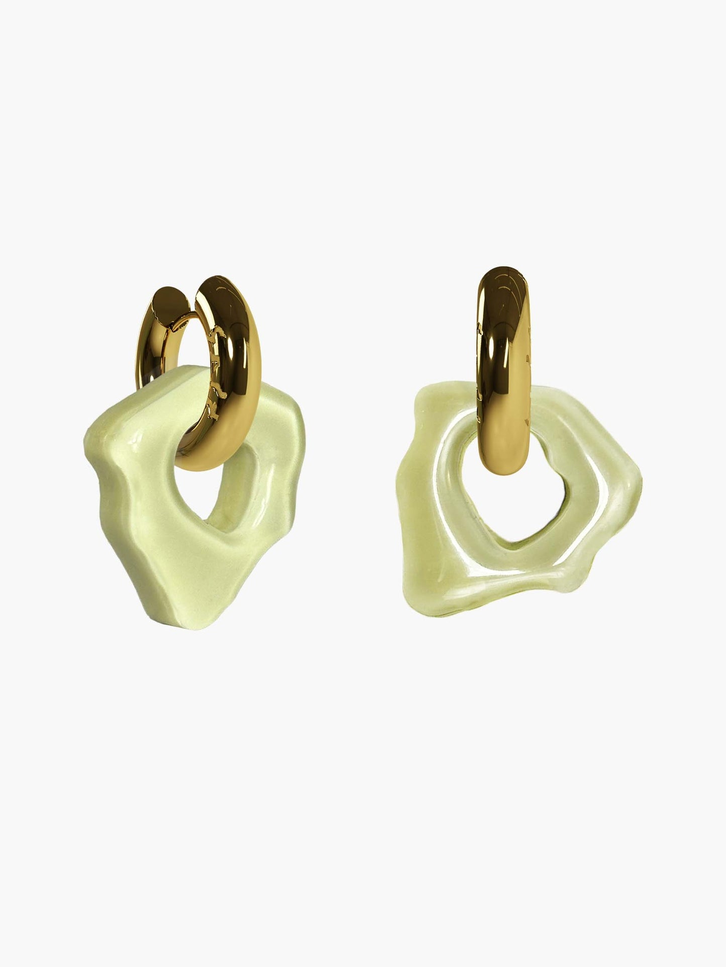 Ora sage gold earring (pair)