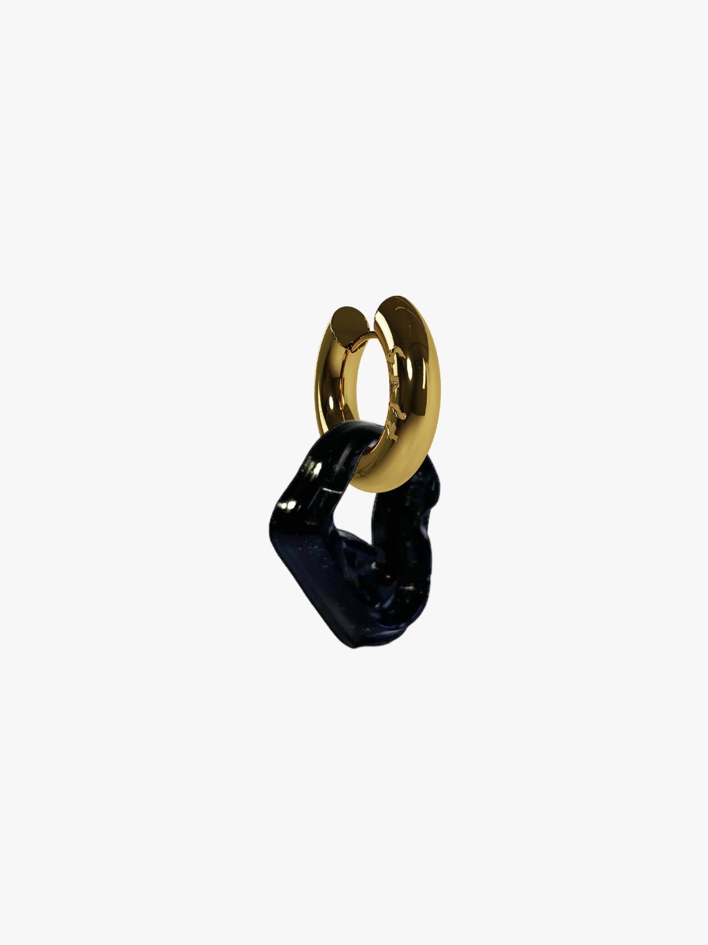 Bia black gold earring (pair)