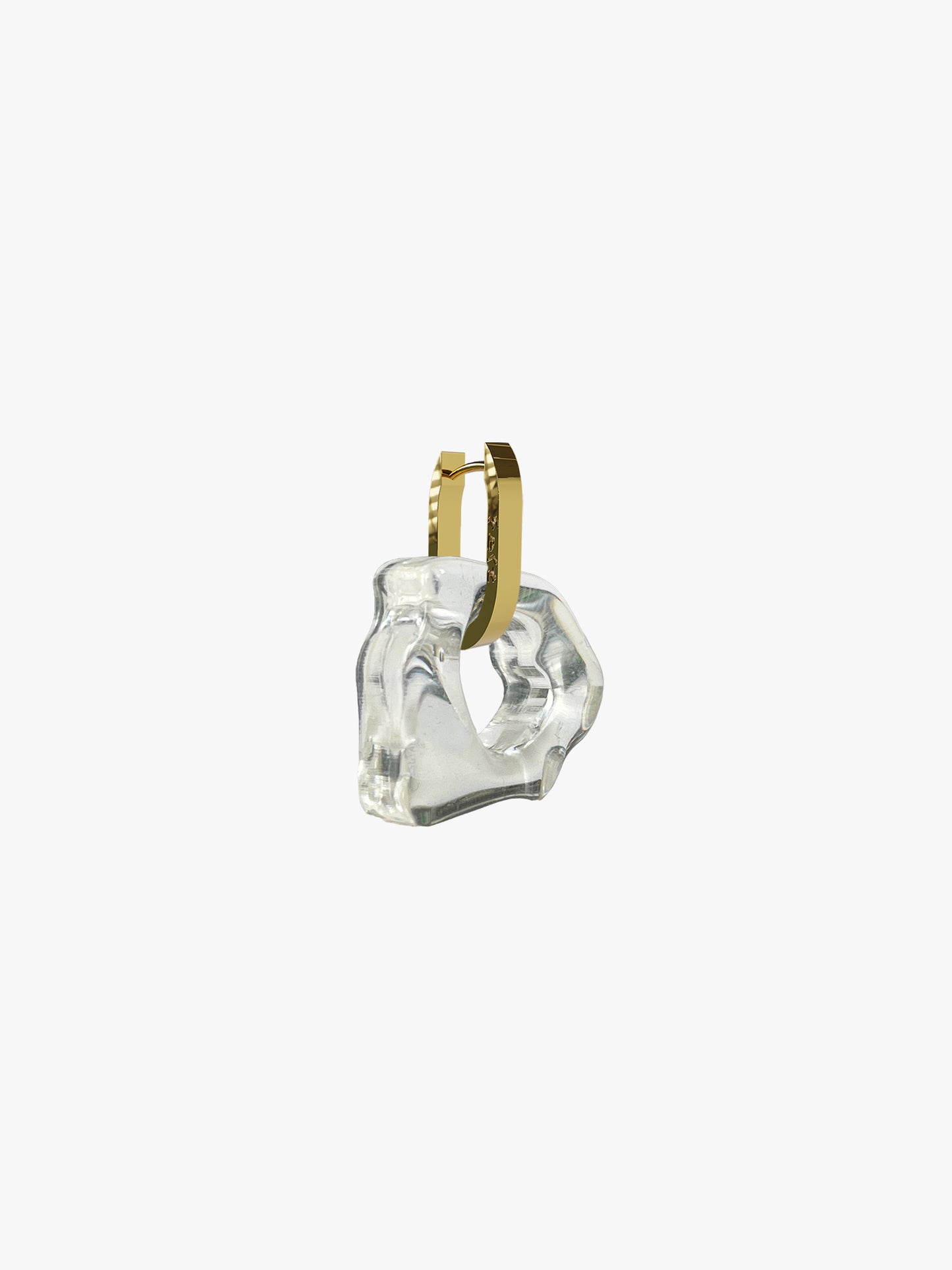 Ora transparent gold earring 2 (pair)