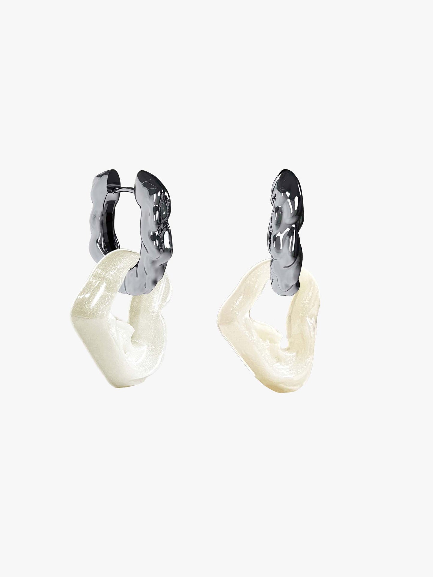 Bia Nus pearl silver earring (pair)