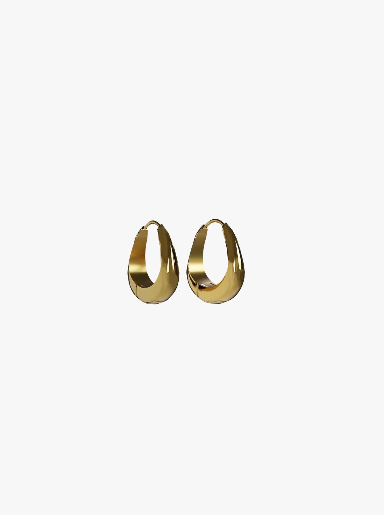 Riz gold earrings (pair)