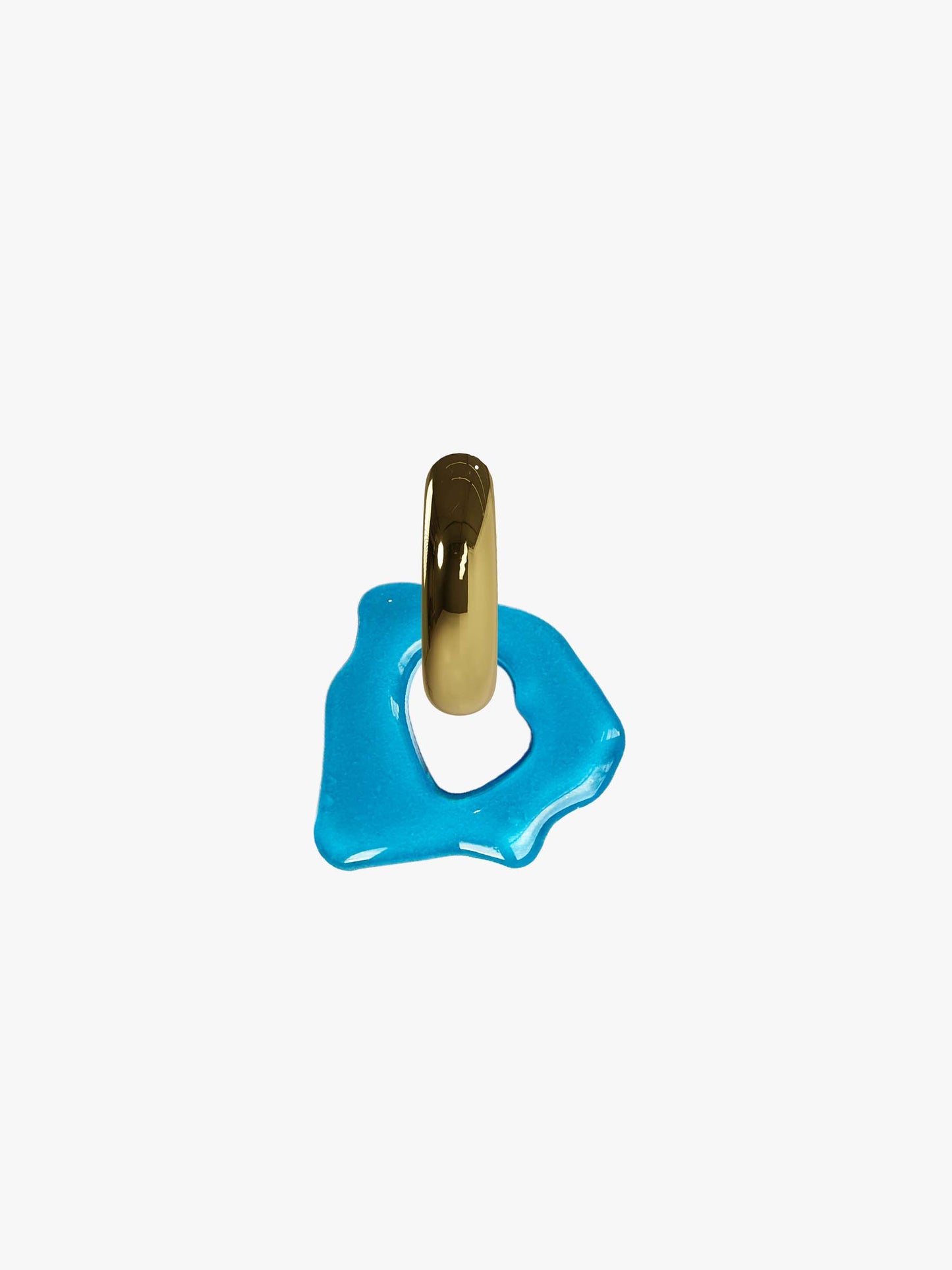 Ora aqua blue gold earring (pair)