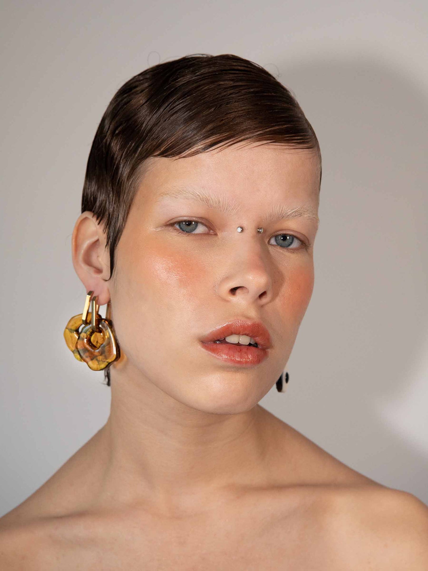 Felt x Bruna Loulou gold earring (pair)